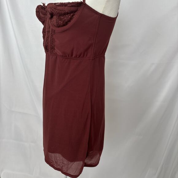 Urban Outfitters Brown Mesh Overlay Bustier Mini Dress - Picture 3 of 7